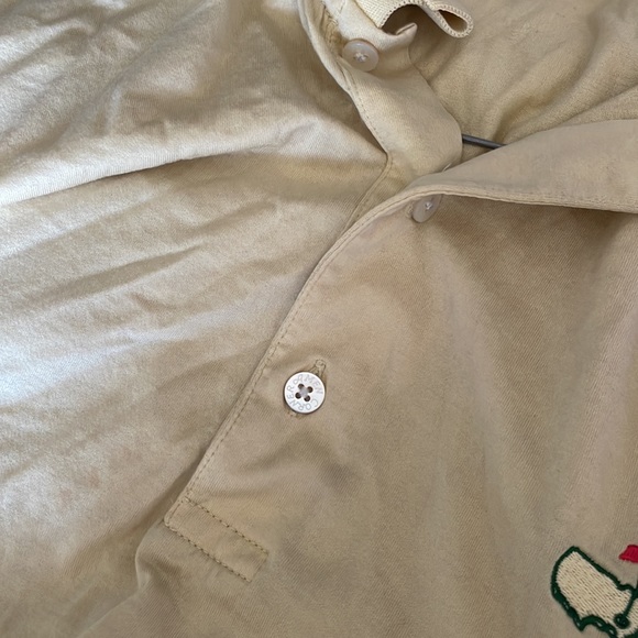 Amen corner 60'S TWO-PLY DOUBE MERCERIZED light yellow masters golf shirt S - Picture 5 of 16